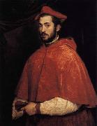 TIZIANO Vecellio Cardinal Alesandro Farnese oil on canvas